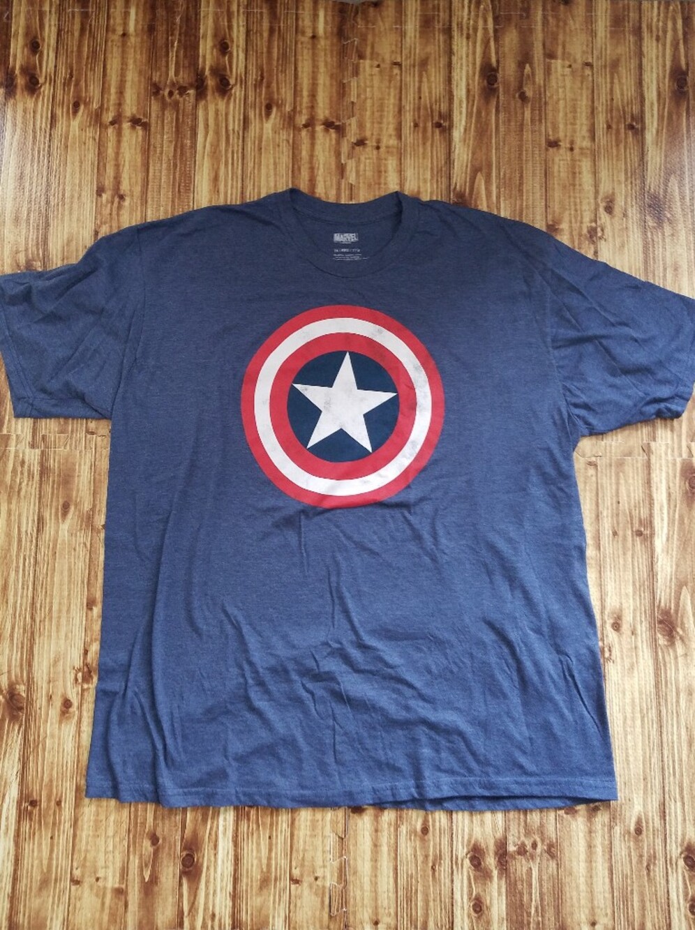 Marvel Captain America Distressed Shield Graphic Shirt Men's XXL Disney Comics